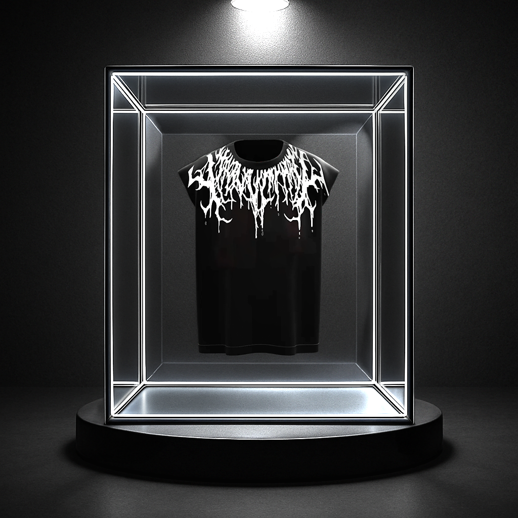 Men's Black Drip Gymvest – Death Metal Streetwear Vibe
