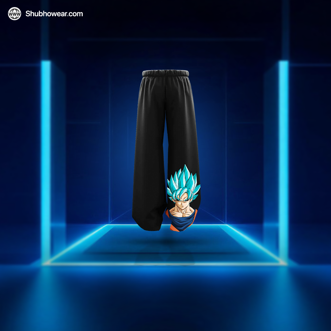 Goku Super Saiyan Blue Prints - Anime Baggy Pants