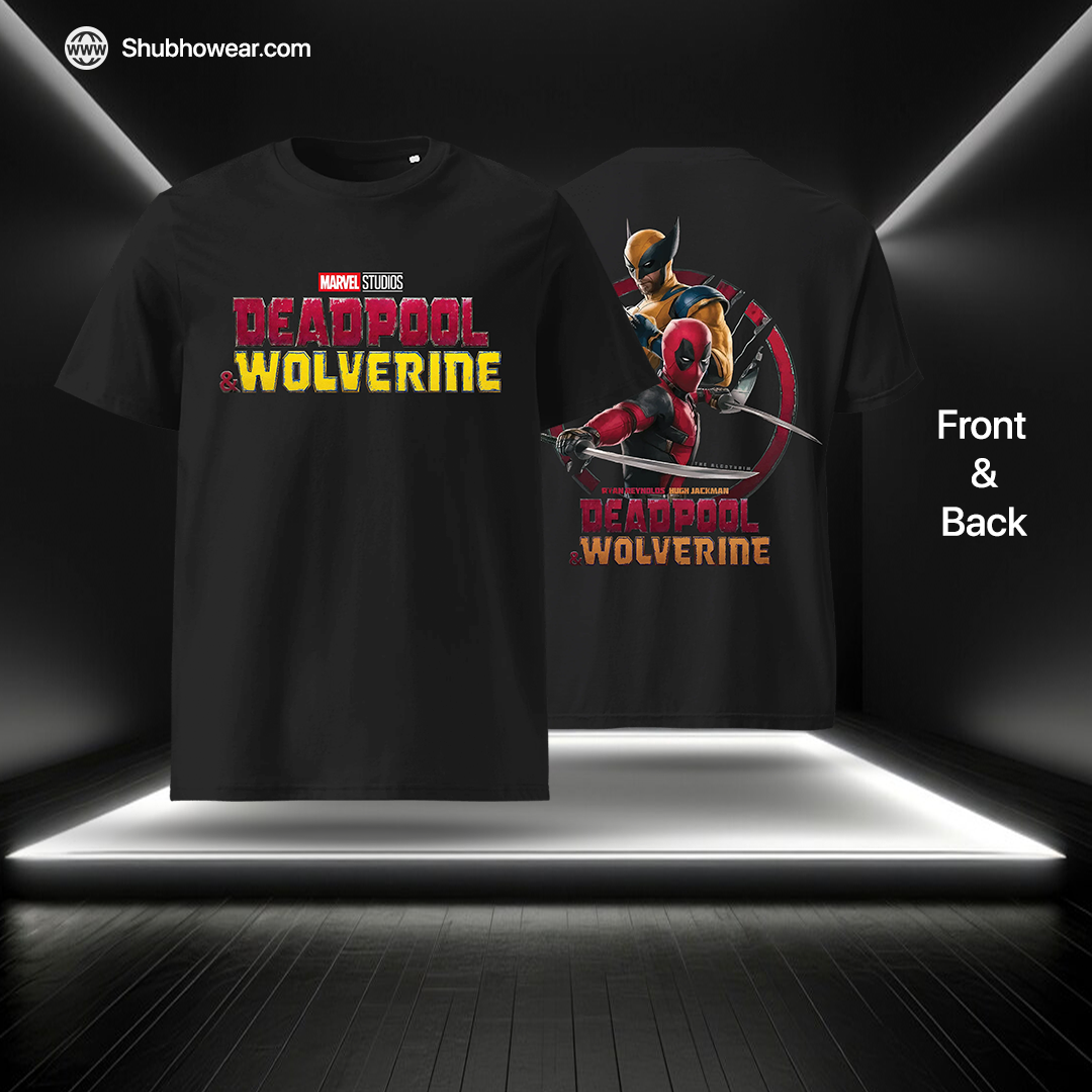 Deadpool & Wolverine T-Shirt – Official Marvel Superhero Graphic Tee