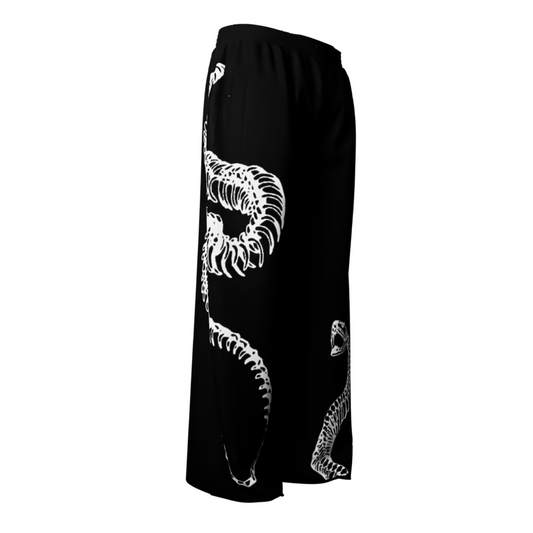Venom Spine Baggy Pants – Skeletal Serpent Statement Wear