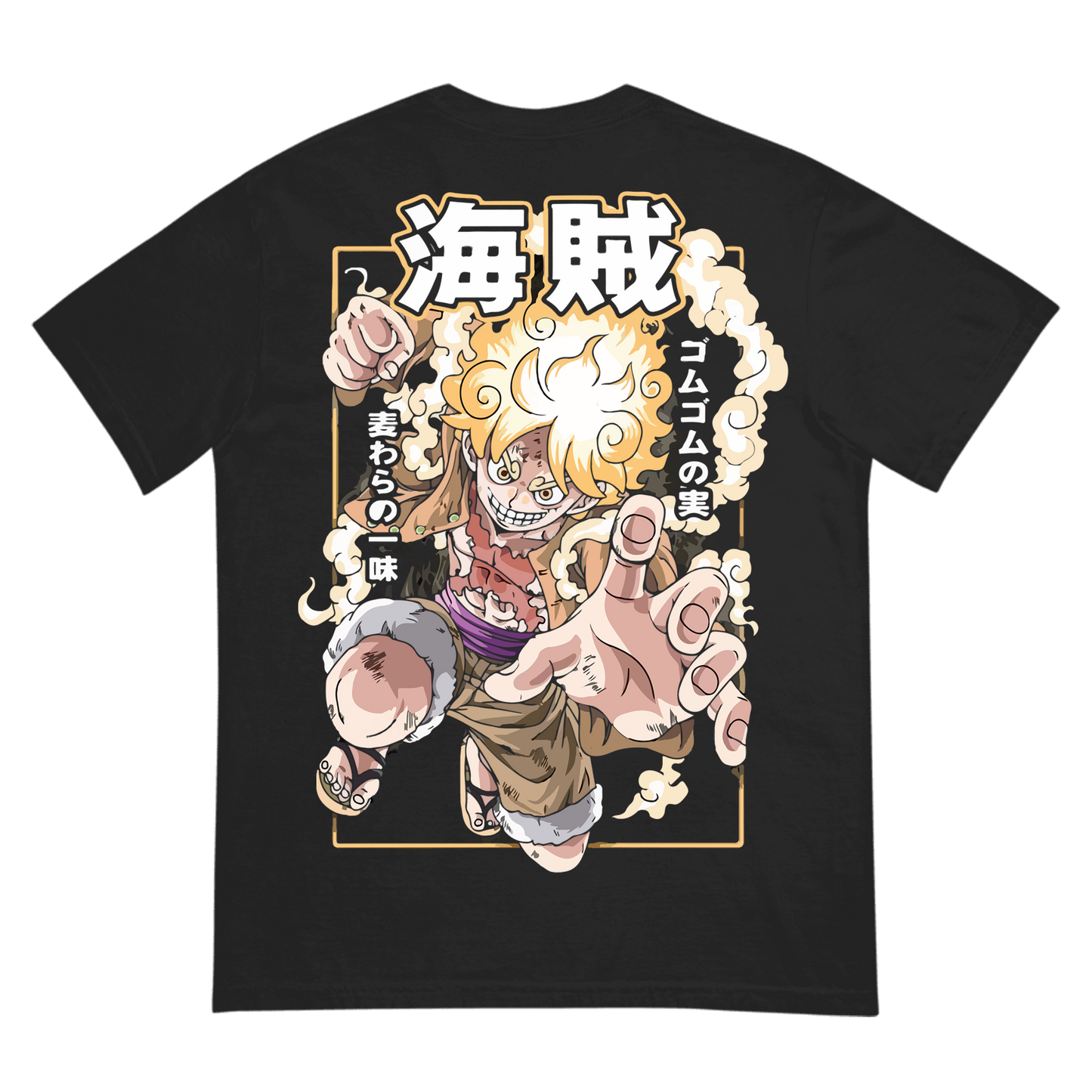 Luffy Gear 5 T-Shirt – Anime Pirate Graphic Tee | One Piece Inspired