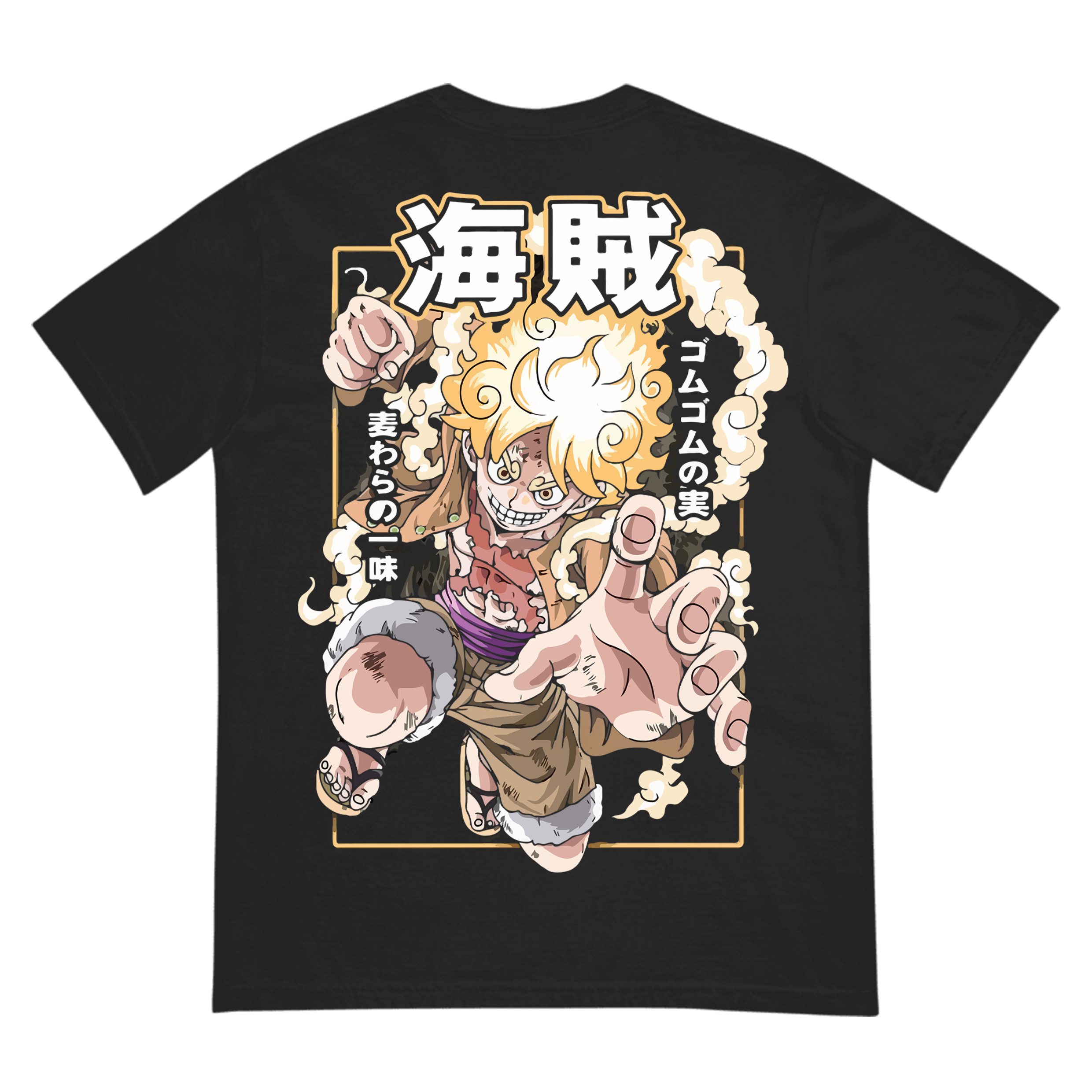 Luffy Gear 5 T-Shirt – Anime Pirate Graphic Tee | One Piece Inspired