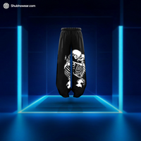 Skeleton Printed Baggy