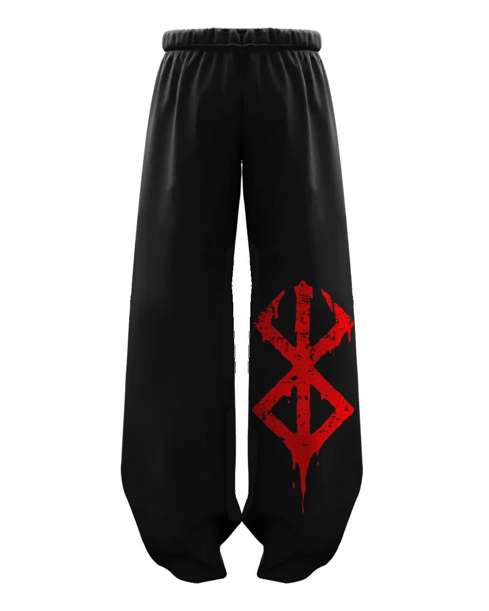 Dark Rune Streetwear Baggy Pants – Gothic Oversized Fit
