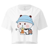Kawaii Panda Kid Crop Top – Cute Anime-Style Cartoon Crop top