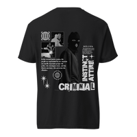 Criminal Instinct Streetwear Tee – Edgy Graphic Back Print Shirt