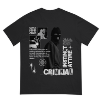 Criminal Instinct Streetwear Tee – Edgy Graphic Back Print Shirt