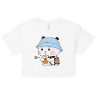 Kawaii Panda Kid Crop Top – Cute Anime-Style Cartoon Crop top