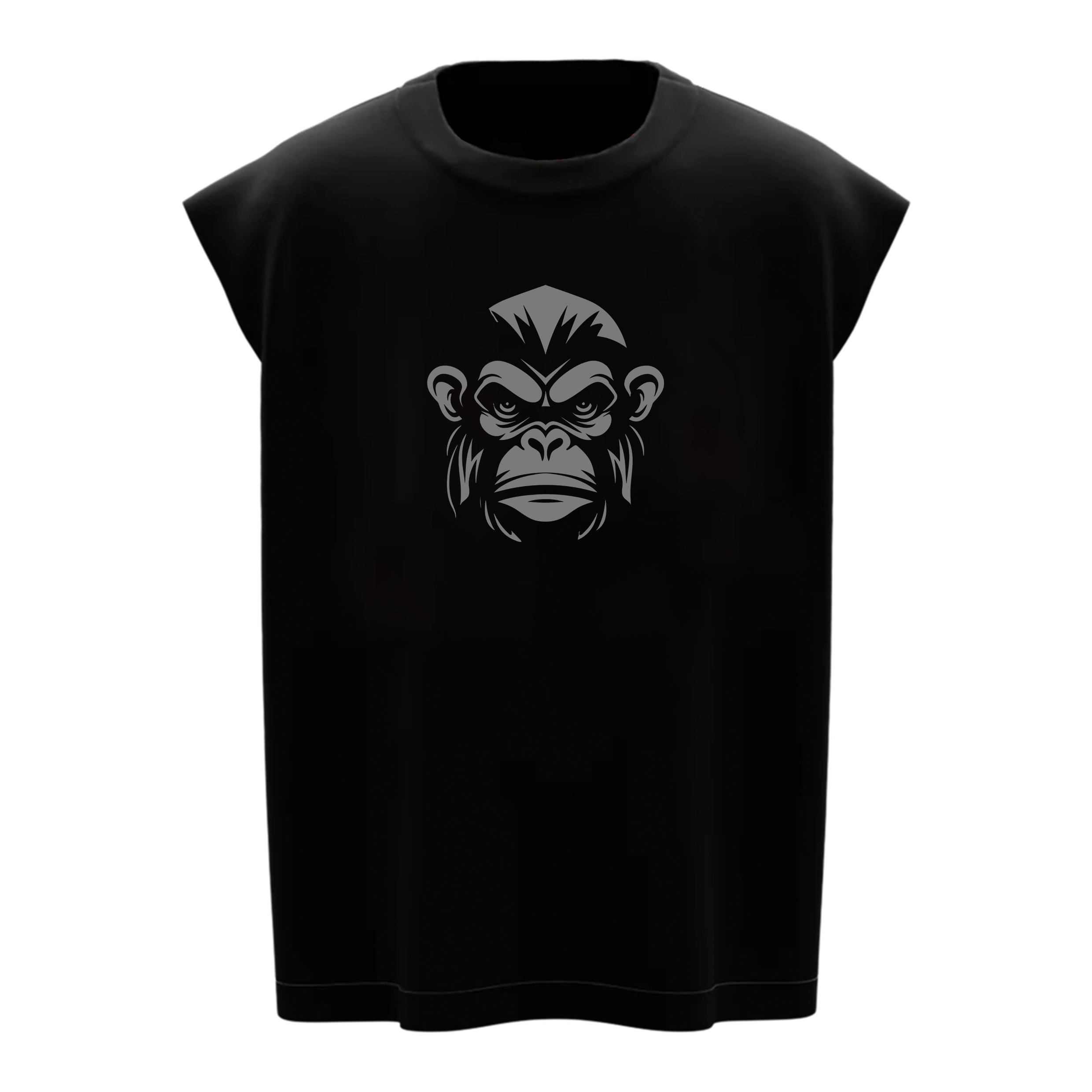 Men's Black Streetwear Gymvest– Fierce Ape Graphic