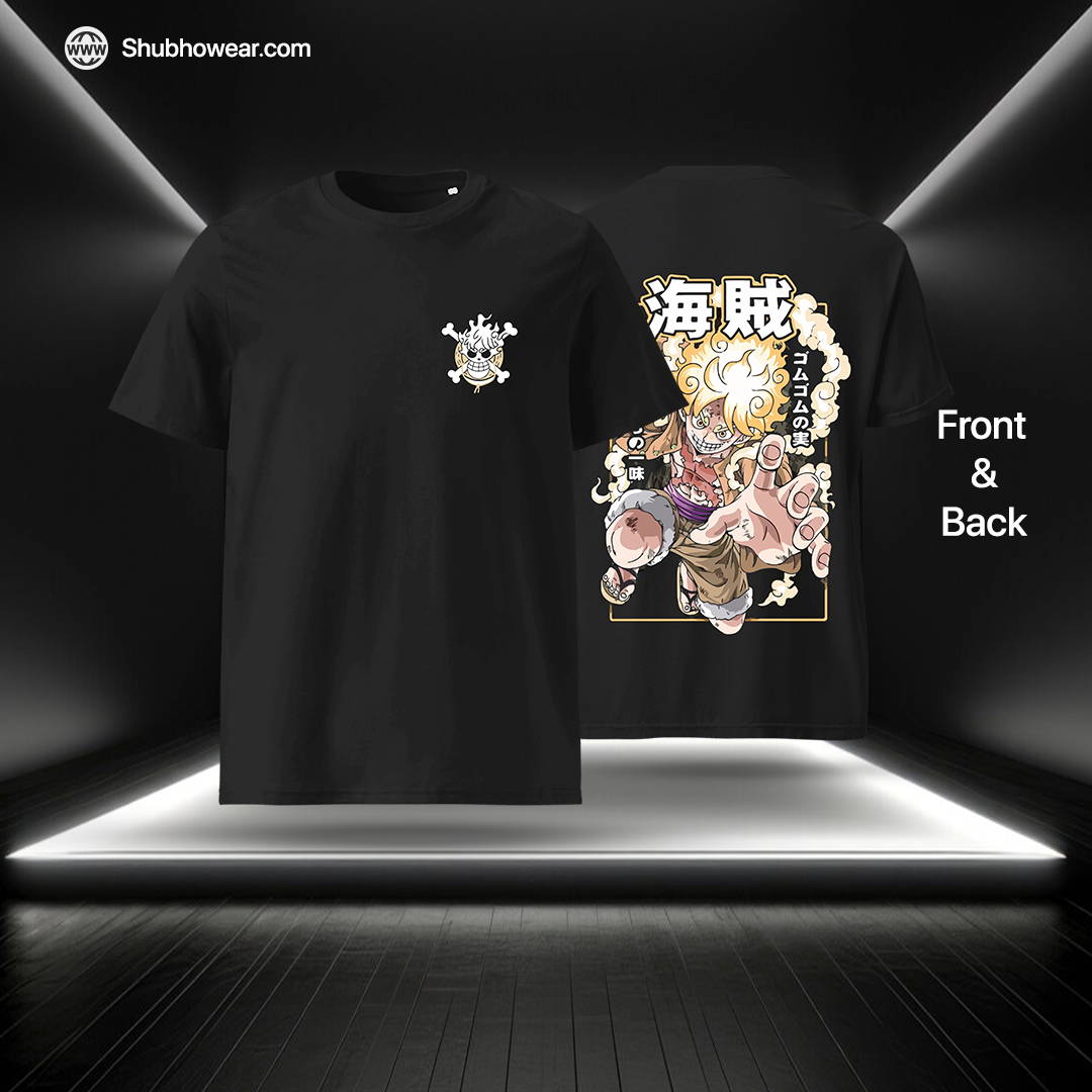Luffy Gear 5 T-Shirt – Anime Pirate Graphic Tee | One Piece Inspired