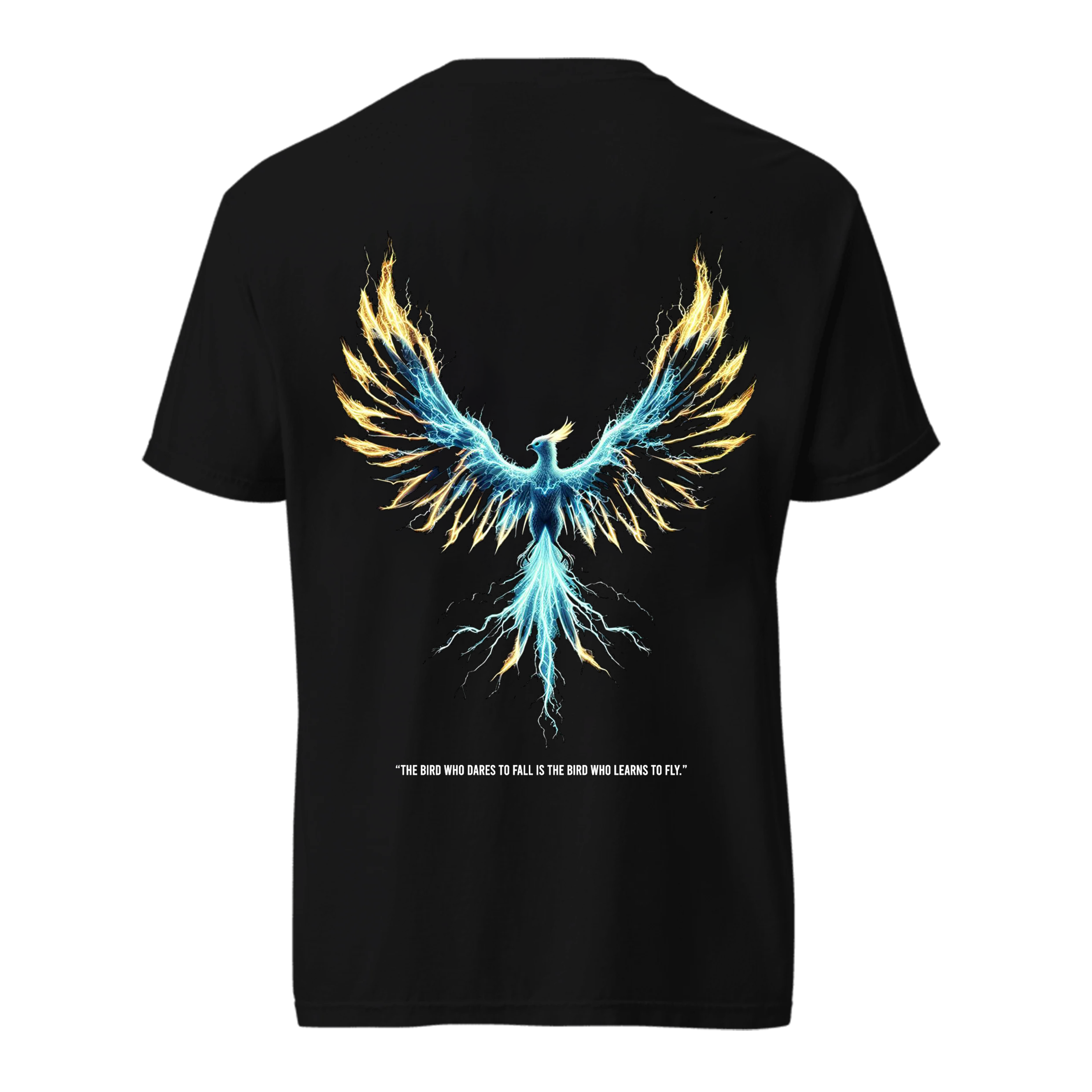 Wings of fire and thunder printed design - Oversized tees