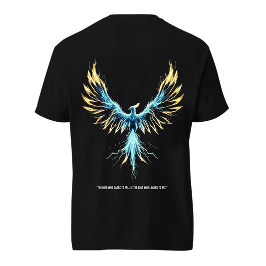 Wings of fire and thunder printed design - Oversized tees
