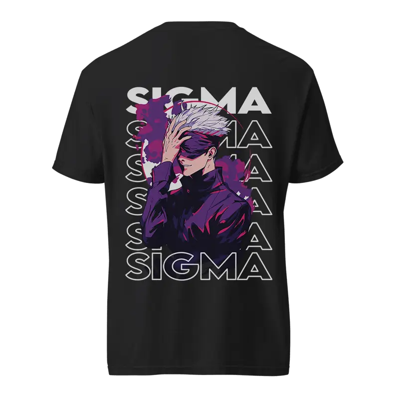 Sigma Anime T-Shirt – Bold Back Graphic Streetwear Tee