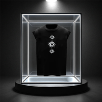 Men's Black Streetwear Gymvest- The three Eye Graphic